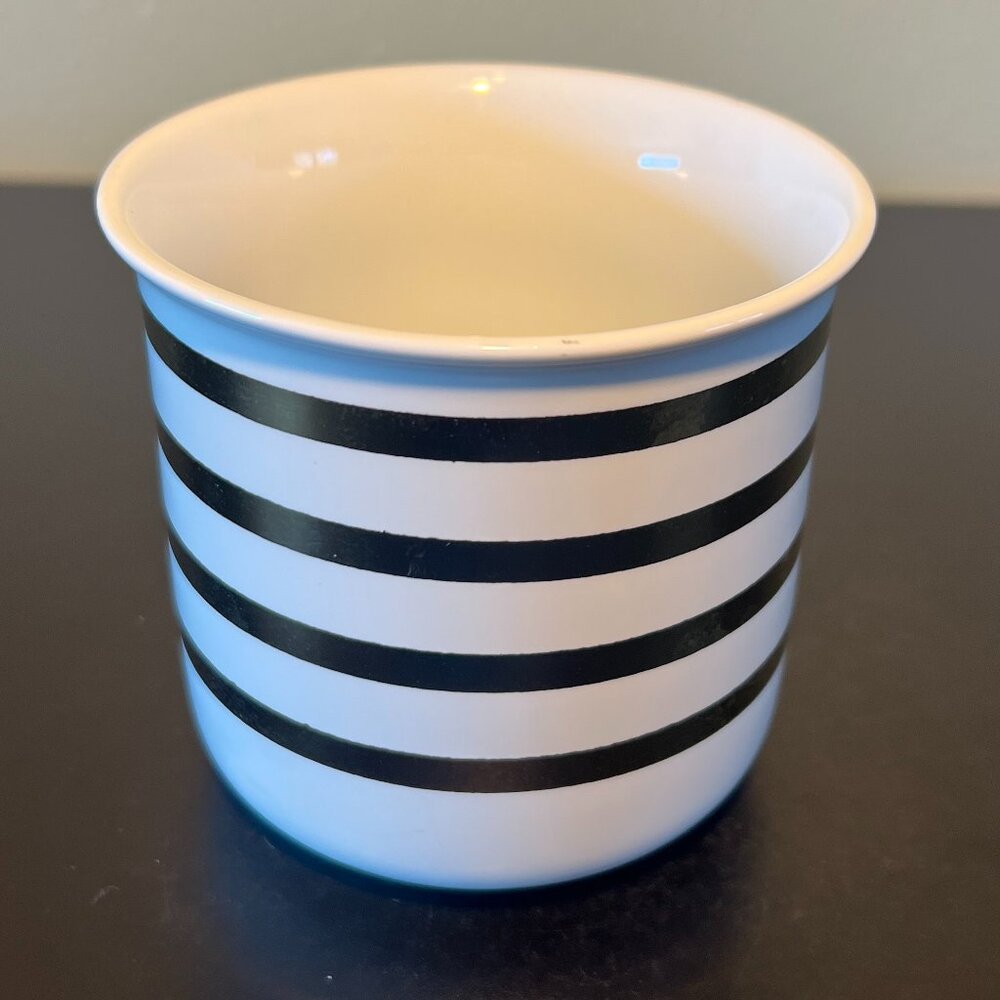 Burton + BURTON  Horizontal Metallic Gold Striped Ceramic Coffee Tea Mug Cup - Picture 9 of 12